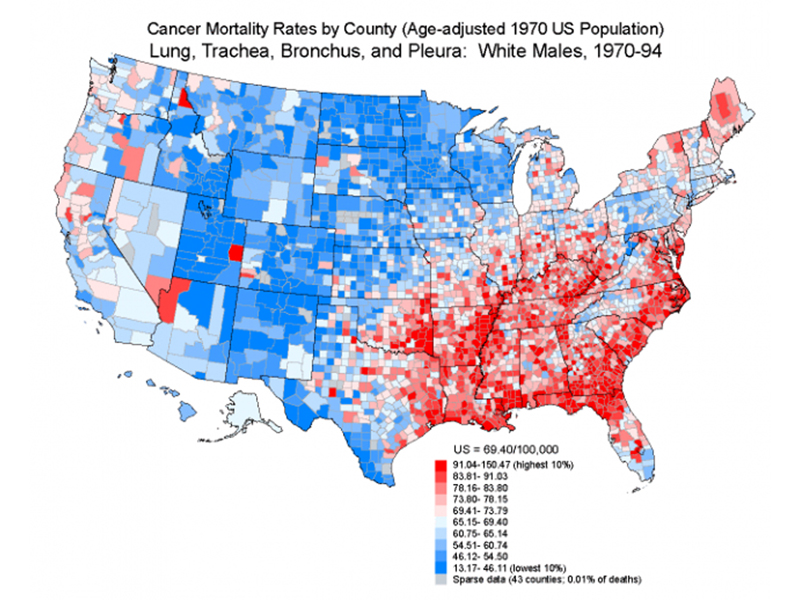 lung cancer county
