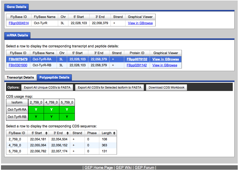 Gene Record Finder